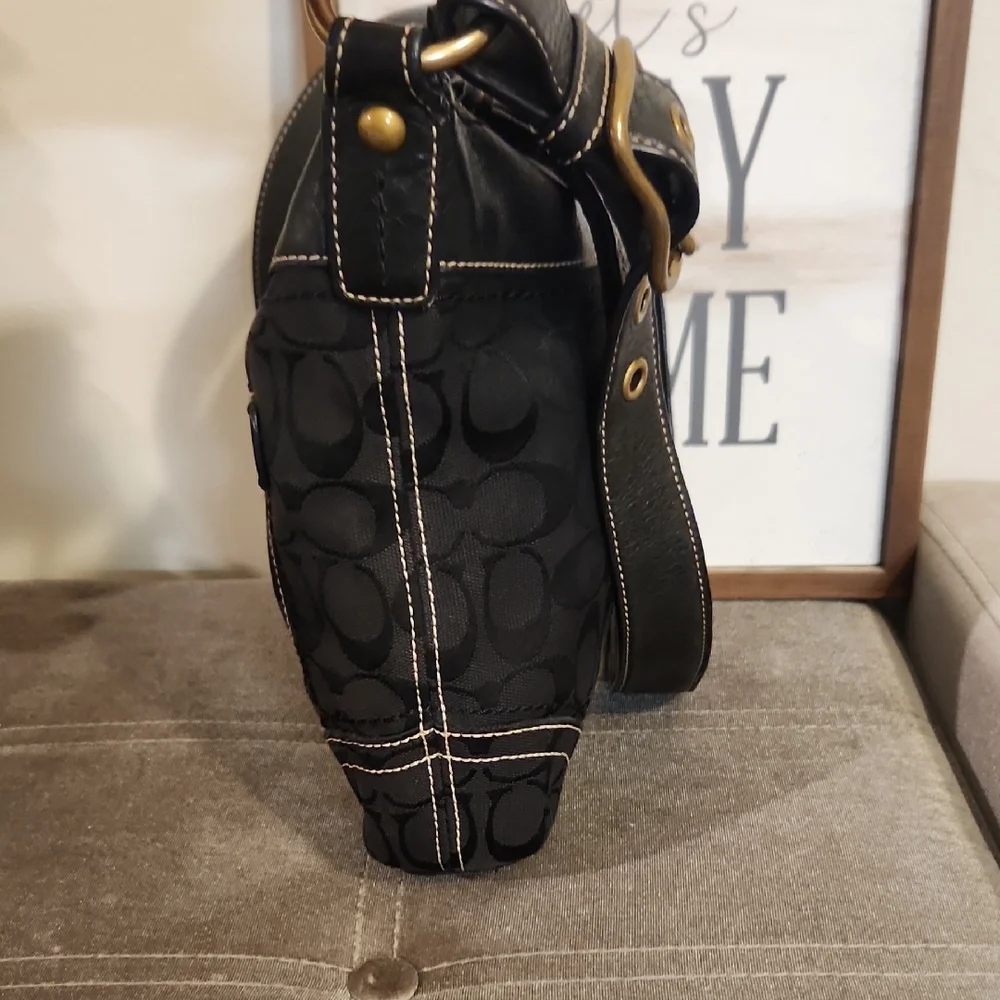 Coach Signature Canvas/Leather Crossbody